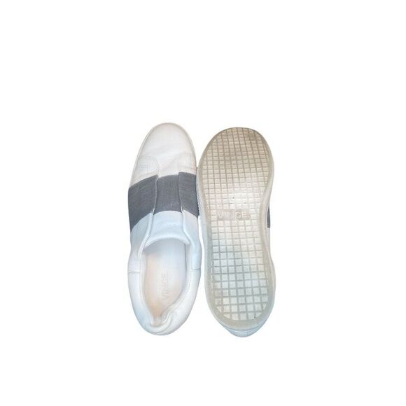 Vince Sneakers Women Sz 9 Leather Slip On White Designer Everyday Workwear - Picture 6 of 6